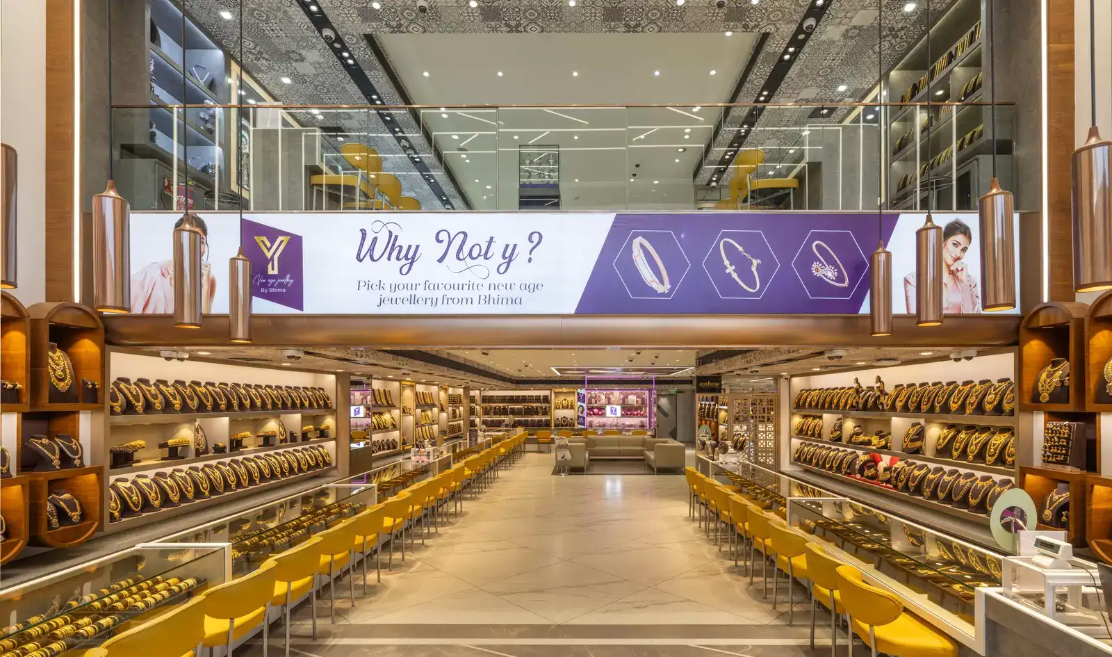 A 7,640 sq. ft. modern commercial showroom in Marathahalli Bengaluru, completed in 2021 by Blendinkos Architects,